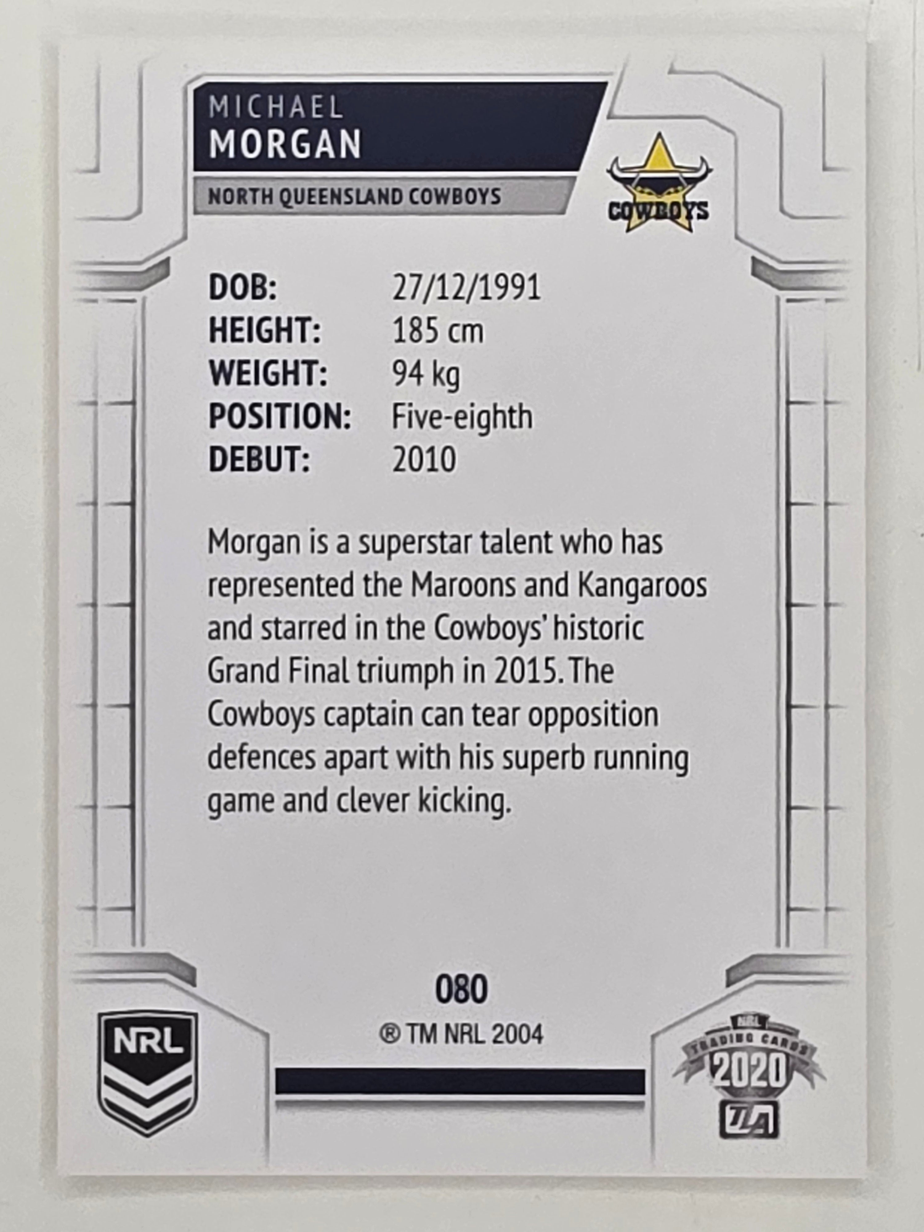 NRL 2020 Elite Base Card #080 Michael Morgan North Queensland Cowboys