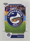 NRL 2020 Elite Base Card #082 Checklist Parramatta Eels