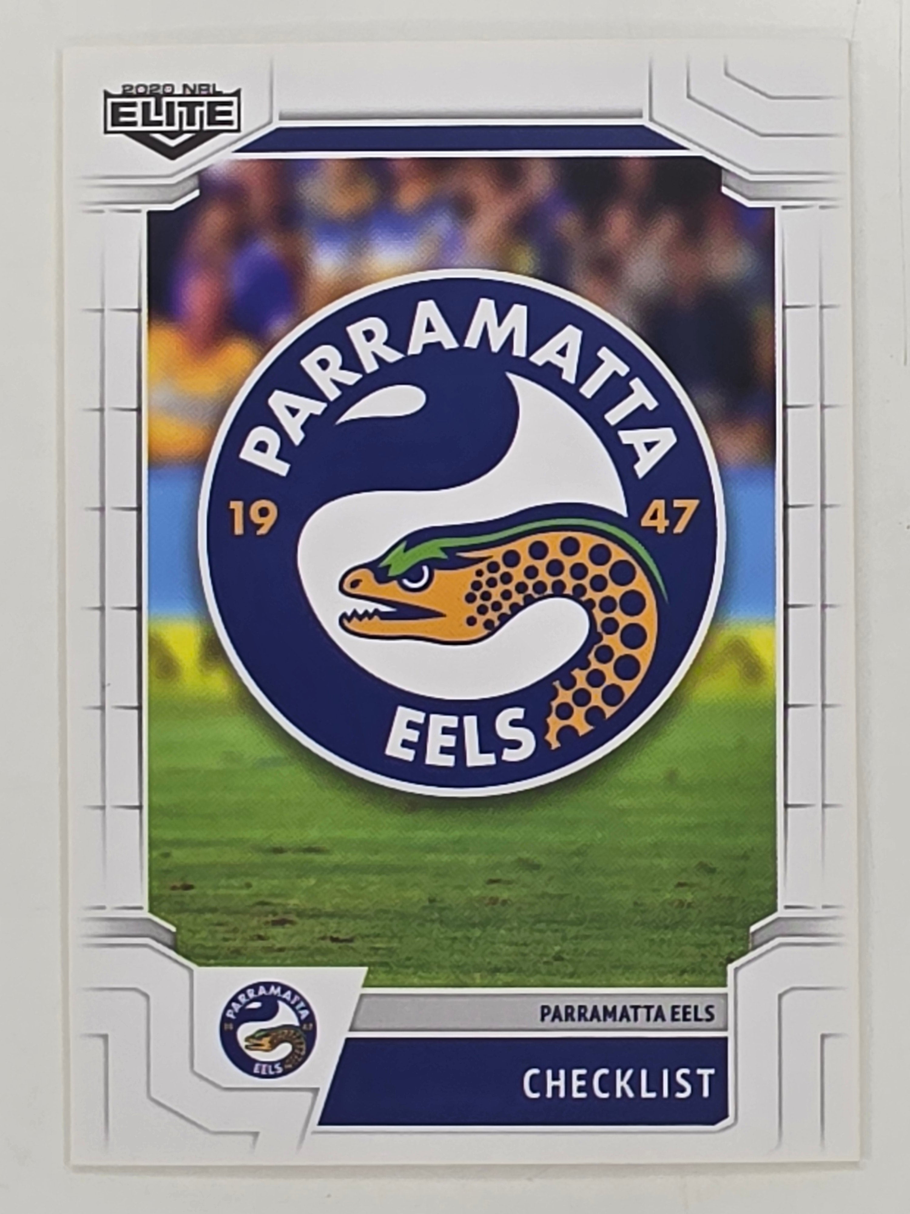 NRL 2020 Elite Base Card #082 Checklist Parramatta Eels