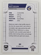 NRL 2020 Elite Base Card #089 Ryan Matterson Parramatta Eels