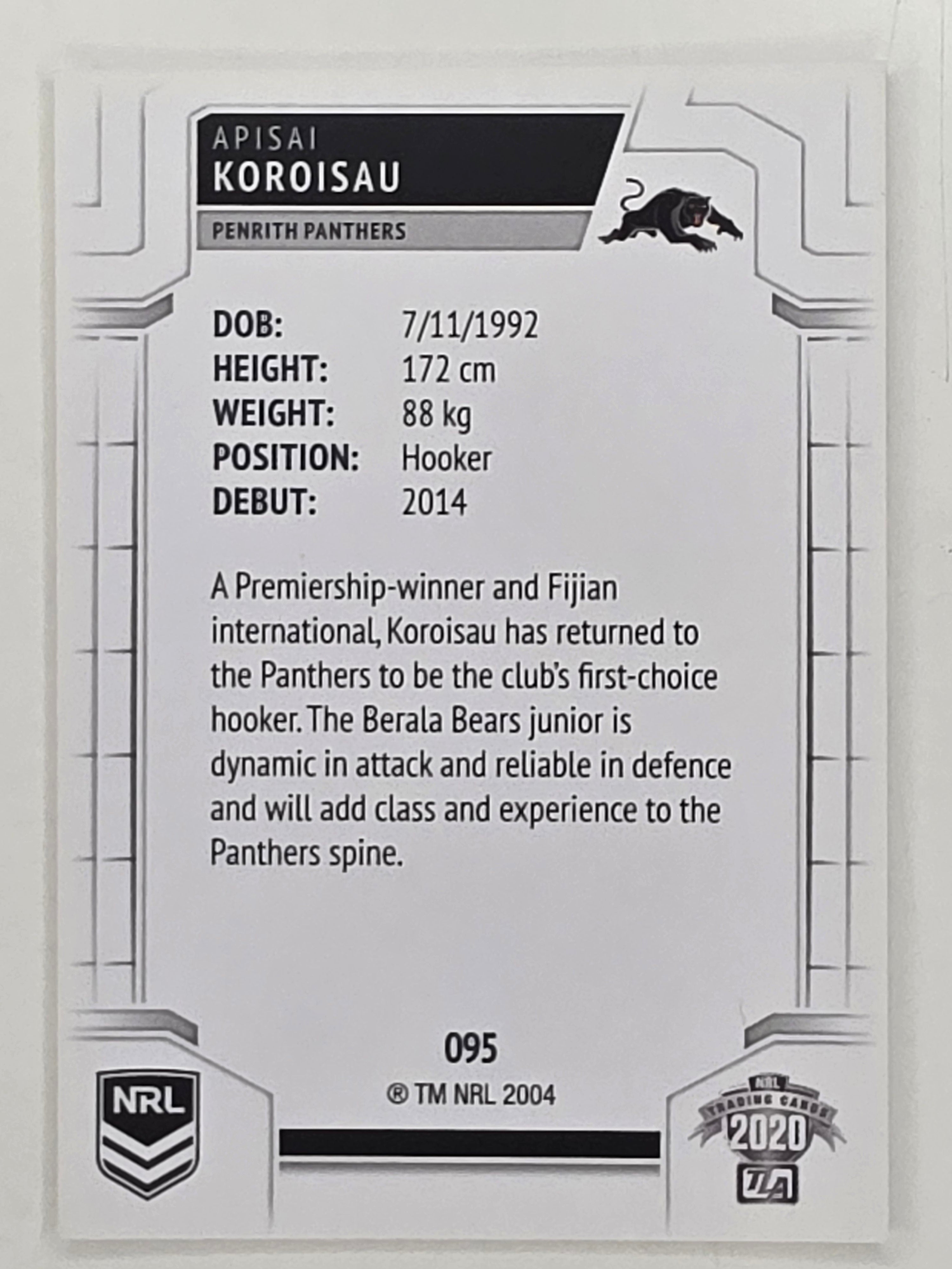 NRL 2020 Elite Base Card #095 Apisai Koroisau Penrith Panthers