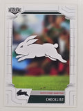 NRL 2020 Elite Base Card #100 Checklist South Sydney Rabbitohs
