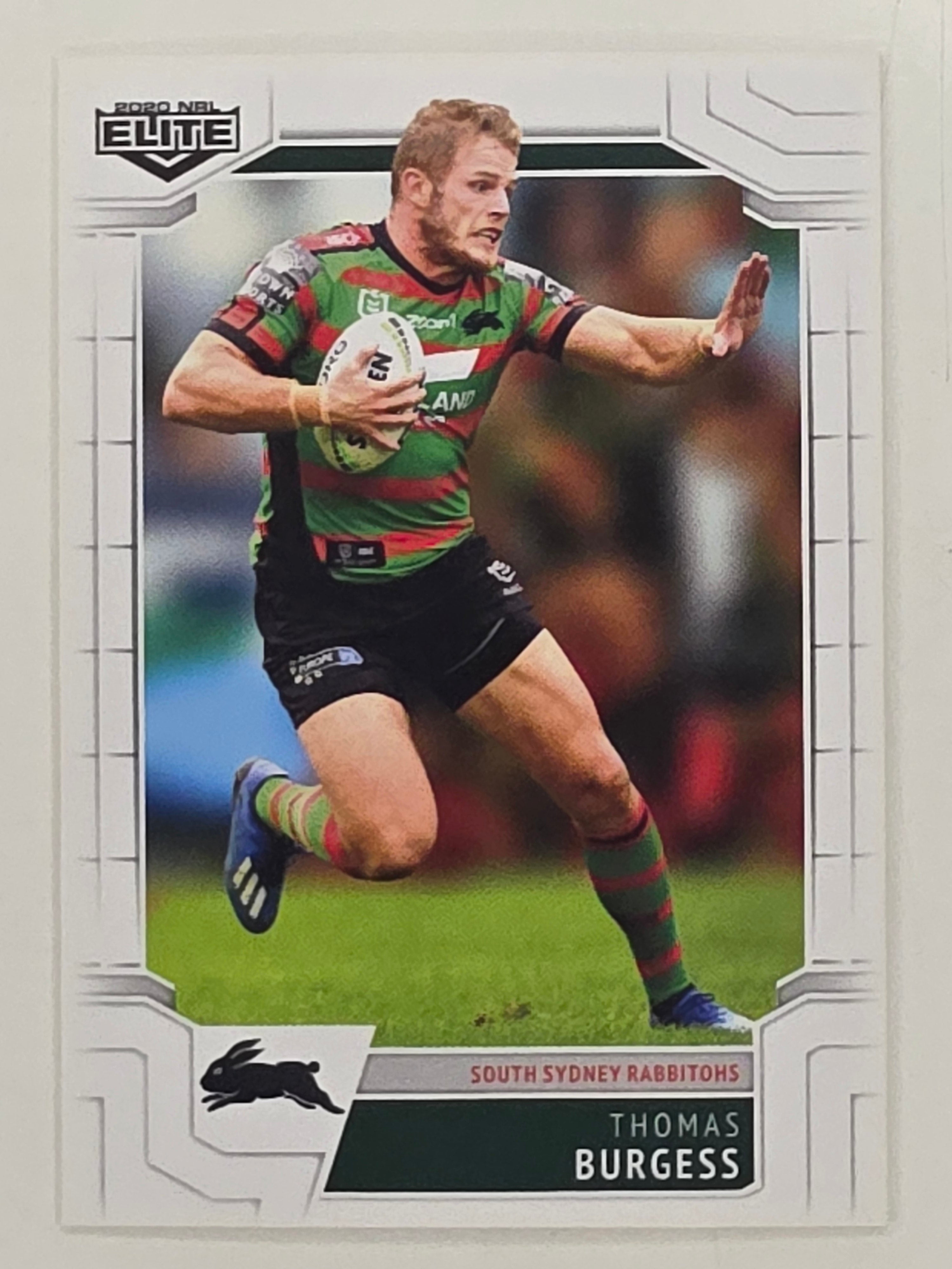 NRL 2020 Elite Base Card #101 Thomas Burgess South Sydney Rabbitohs