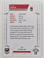 NRL 2020 Elite Base Card #113 Blake Lawrie St George Illawarra Dragons