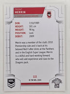 NRL 2020 Elite Base Card #115 Trent Merrin St George Illawarra Dragons