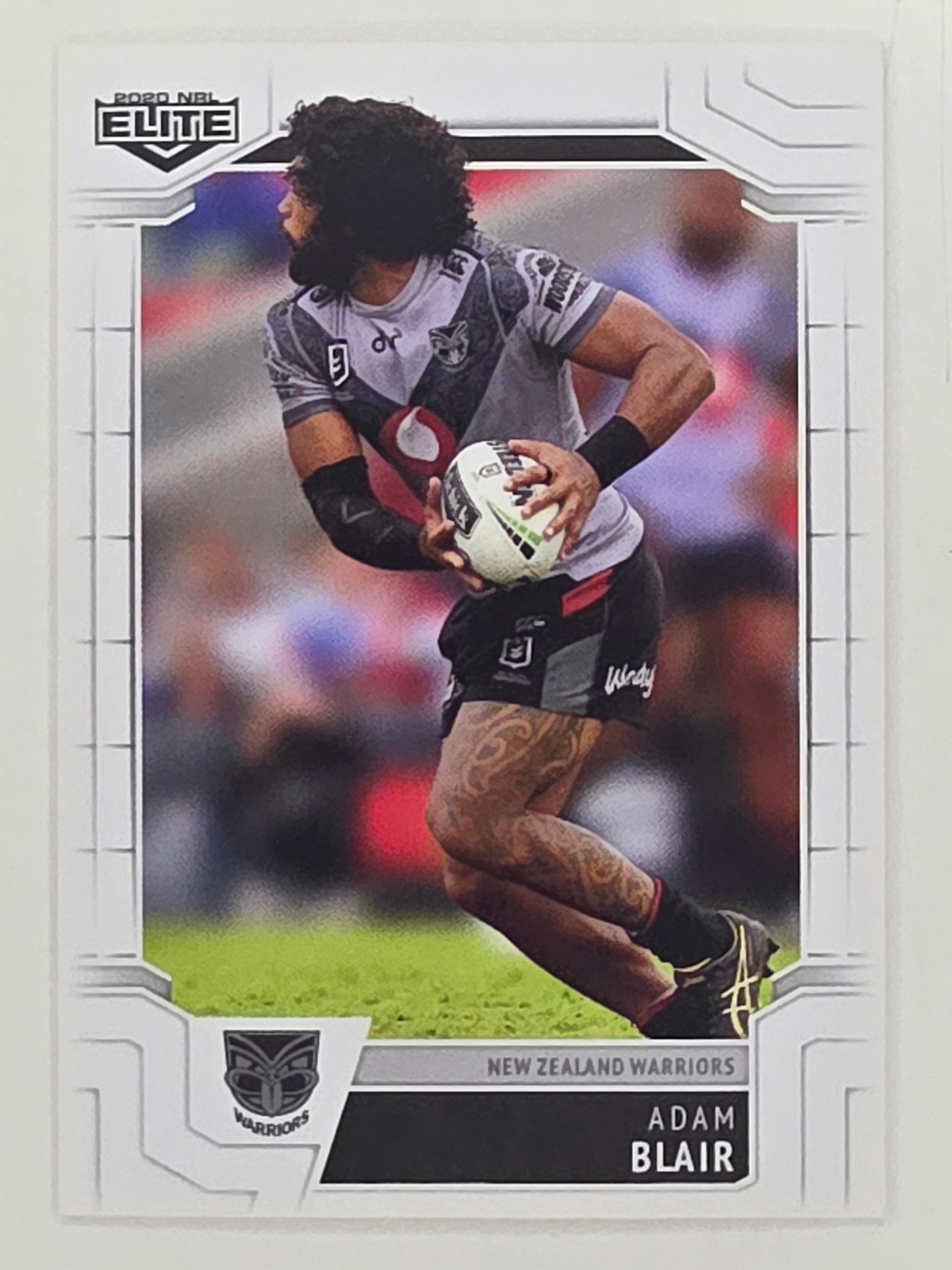 NRL 2020 Elite Base Card #129 Adam Blair New Zealand Warriors