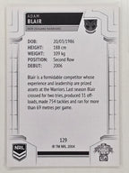 NRL 2020 Elite Base Card #129 Adam Blair New Zealand Warriors