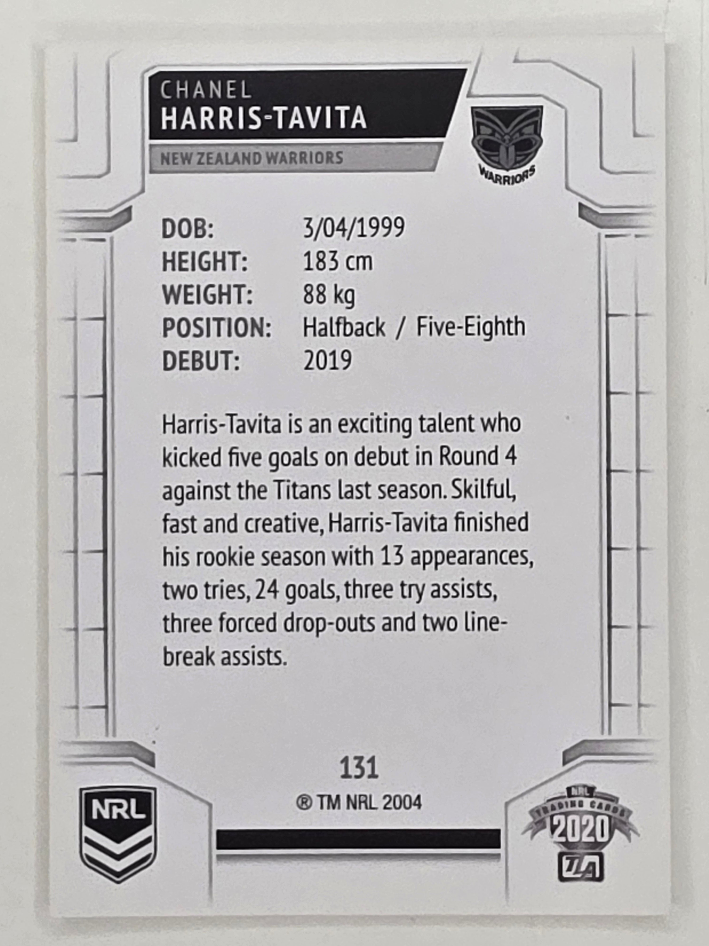 NRL 2020 Elite Base Card #131 Chanel Harris-Tavita New Zealand Warriors