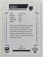 NRL 2020 Elite Base Card #132 Patrick Herbert New Zealand Warriors