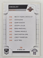 NRL 2020 Elite Base Card #136 Checklist Wests Tigers