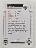 NRL 2020 Elite Base Card #140 Benji Marshall Wests Tigers