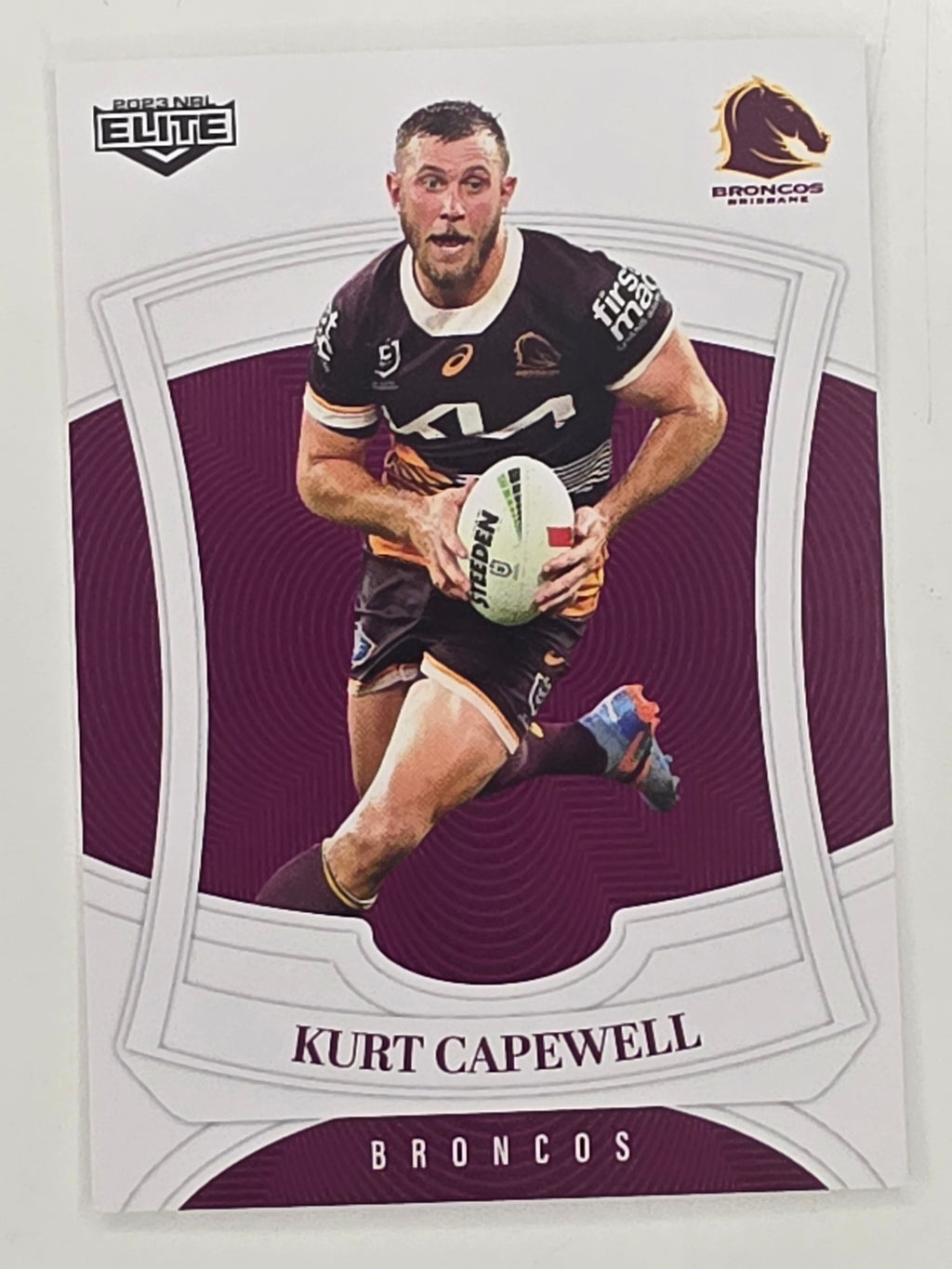 NRL 2023 Elite Base Card #002 Kurt Capewell Brisbane Broncos