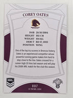 NRL 2023 Elite Base Card #007 Corey Oates Brisbane Broncos