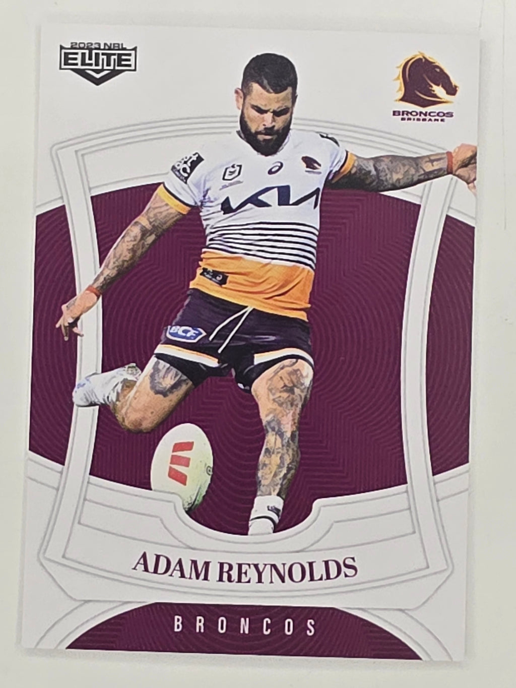 NRL 2023 Elite Base Card #008 Adam Reynolds Brisbane Broncos