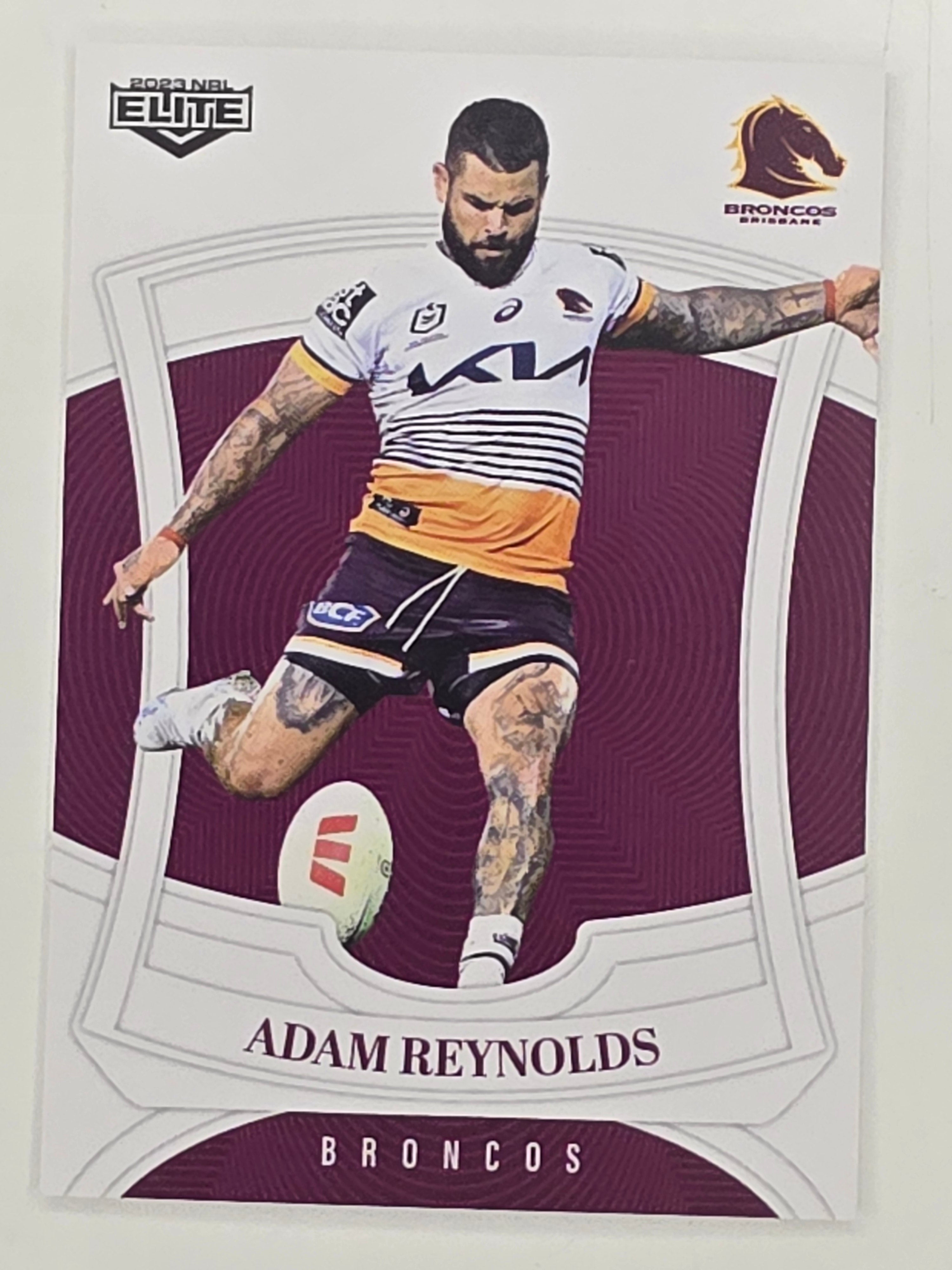 NRL 2023 Elite Base Card #008 Adam Reynolds Brisbane Broncos
