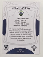 NRL 2023 Elite Base Card #012 Sebastian Kris Canberra Raiders
