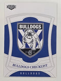 NRL 2023 Elite Base Card #019 Bulldogs Checklist Canterbury Bankstown Bulldogs