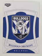 NRL 2023 Elite Base Card #019 Bulldogs Checklist Canterbury Bankstown Bulldogs