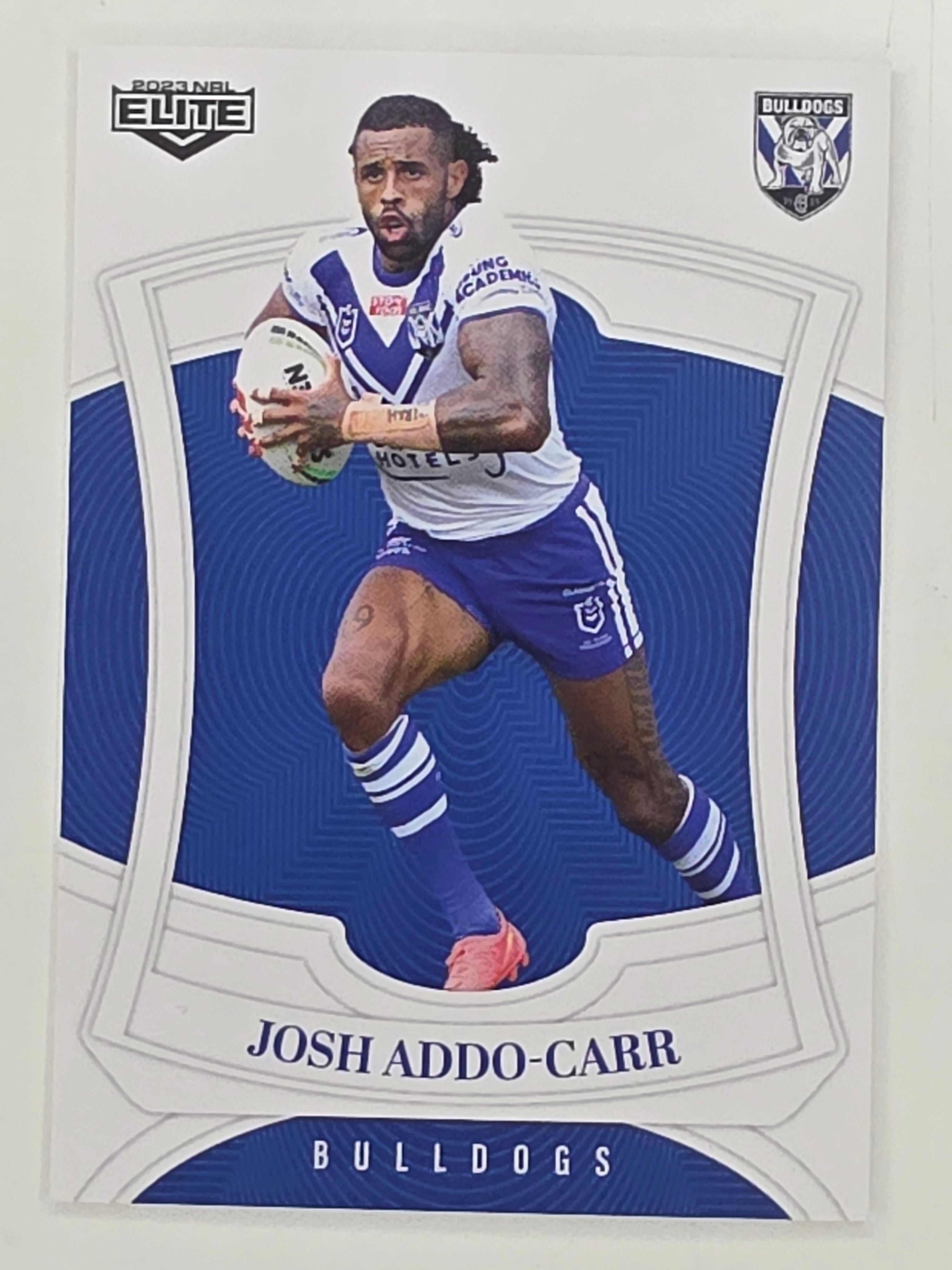 NRL 2023 Elite Base Card #020 Josh Addo-Carr Canterbury Bankstown Bulldogs