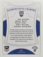 NRL 2023 Elite Base Card #023 Raymond Faitala-Mariner Canterbury Bankstown Bulldogs