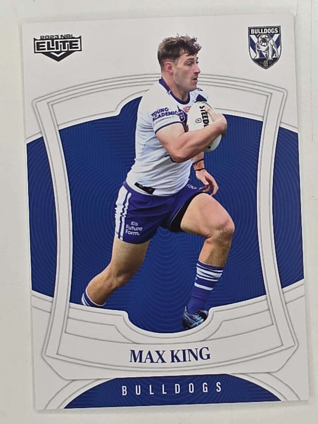 NRL 2023 Elite Base Card #025 Max King Canterbury Bankstown Bulldogs