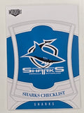 NRL 2023 Elite Base Card #028 Sharks Checklist Cronulla Sutherland Sharks