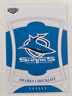 NRL 2023 Elite Base Card #028 Sharks Checklist Cronulla Sutherland Sharks