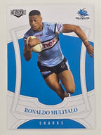 NRL 2023 Elite Base Card #033 Ronaldo Mulitalo Cronulla Sutherland Sharks