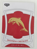NRL 2023 Elite Base Card #037 Dolphins Checklist Dolphins