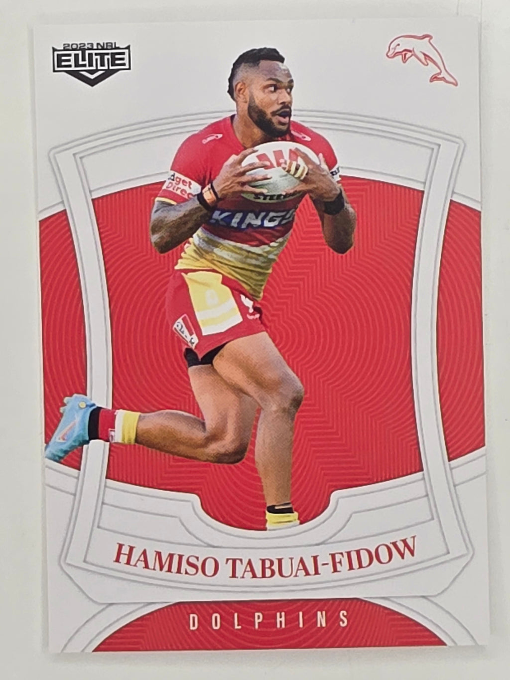 NRL 2023 Elite Base Card #045 Hamiso Tabuai-Fidow Dolphins