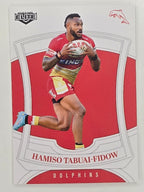 NRL 2023 Elite Base Card #045 Hamiso Tabuai-Fidow Dolphins