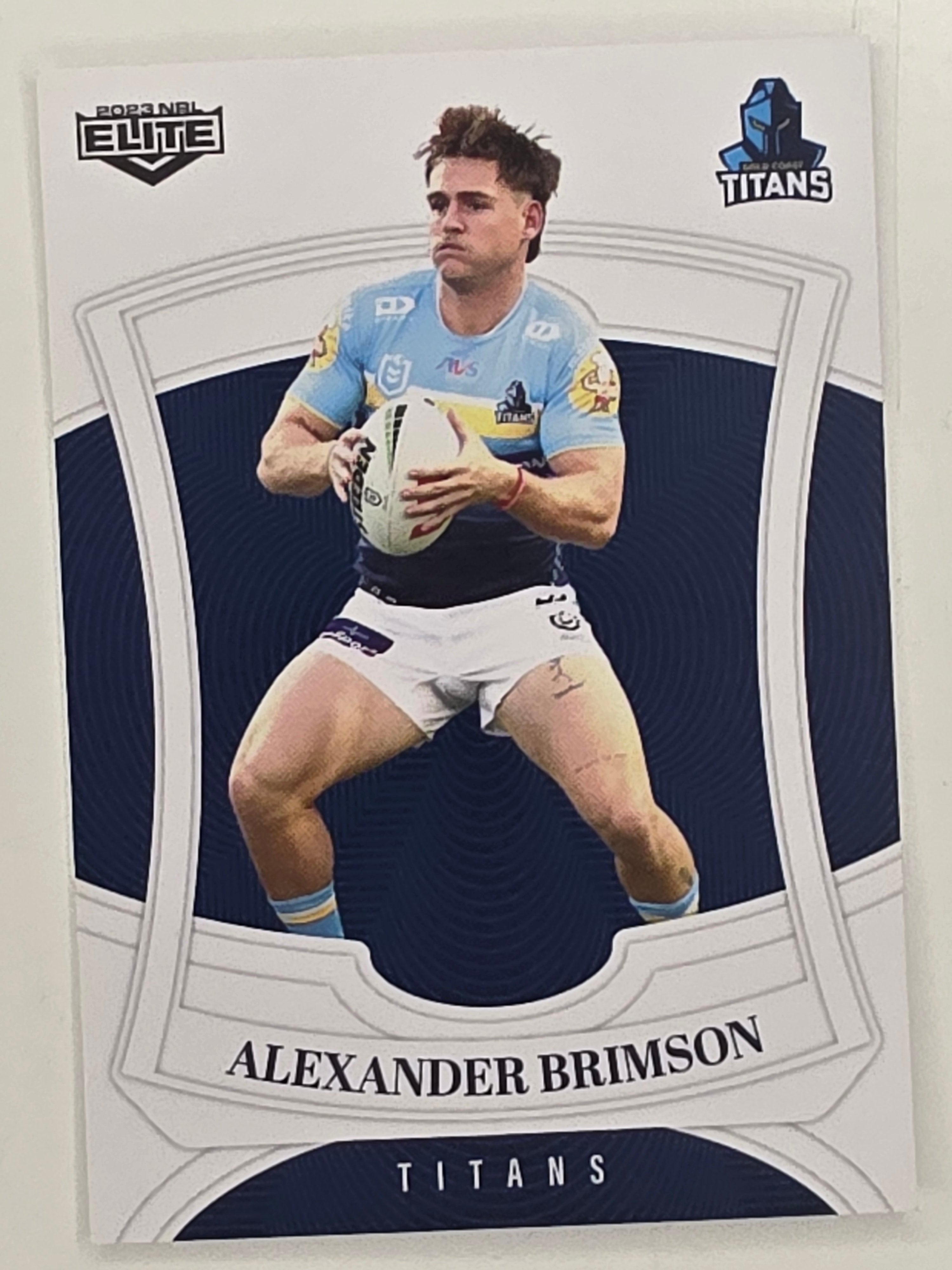 NRL 2023 Elite Base Card #047 Alexander Brimson Gold Coast Titans
