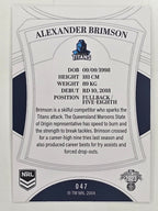 NRL 2023 Elite Base Card #047 Alexander Brimson Gold Coast Titans