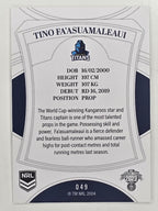 NRL 2023 Elite Base Card #049 Tino Fa’asuamaleaui Gold Coast Titans