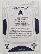 NRL 2023 Elite Base Card #051 Kieran Foran Gold Coast Titans