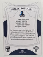 NRL 2023 Elite Base Card #052 Moeaki Fotuaika Gold Coast Titans