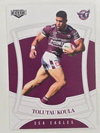 NRL 2023 Elite Base Card #059 Tolutau Koula Manly Warringah Sea Eagles