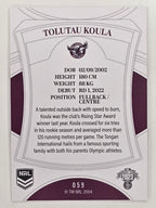 NRL 2023 Elite Base Card #059 Tolutau Koula Manly Warringah Sea Eagles