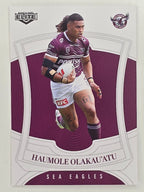 NRL 2023 Elite Base Card #060 Haumole Olakau’atu Manly Warringah Sea Eagles