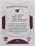 NRL 2023 Elite Base Card #060 Haumole Olakau’atu Manly Warringah Sea Eagles