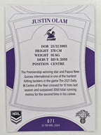 NRL 2023 Elite Base Card #071 Justin Olam Melbourne Storm