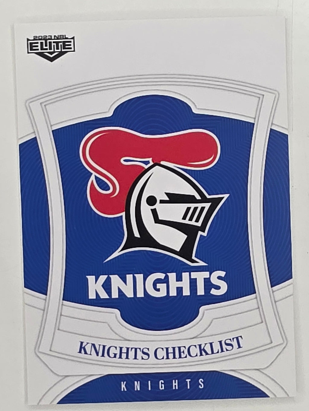 NRL 2023 Elite Base Card #073 Knights Checklist Newcastle Knights