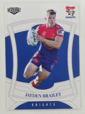 NRL 2023 Elite Base Card #074 Jayden Brailey Newcastle Knights