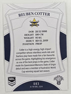 NRL 2023 Elite Base Card #083 Reuben Cotter North Queensland Cowboys