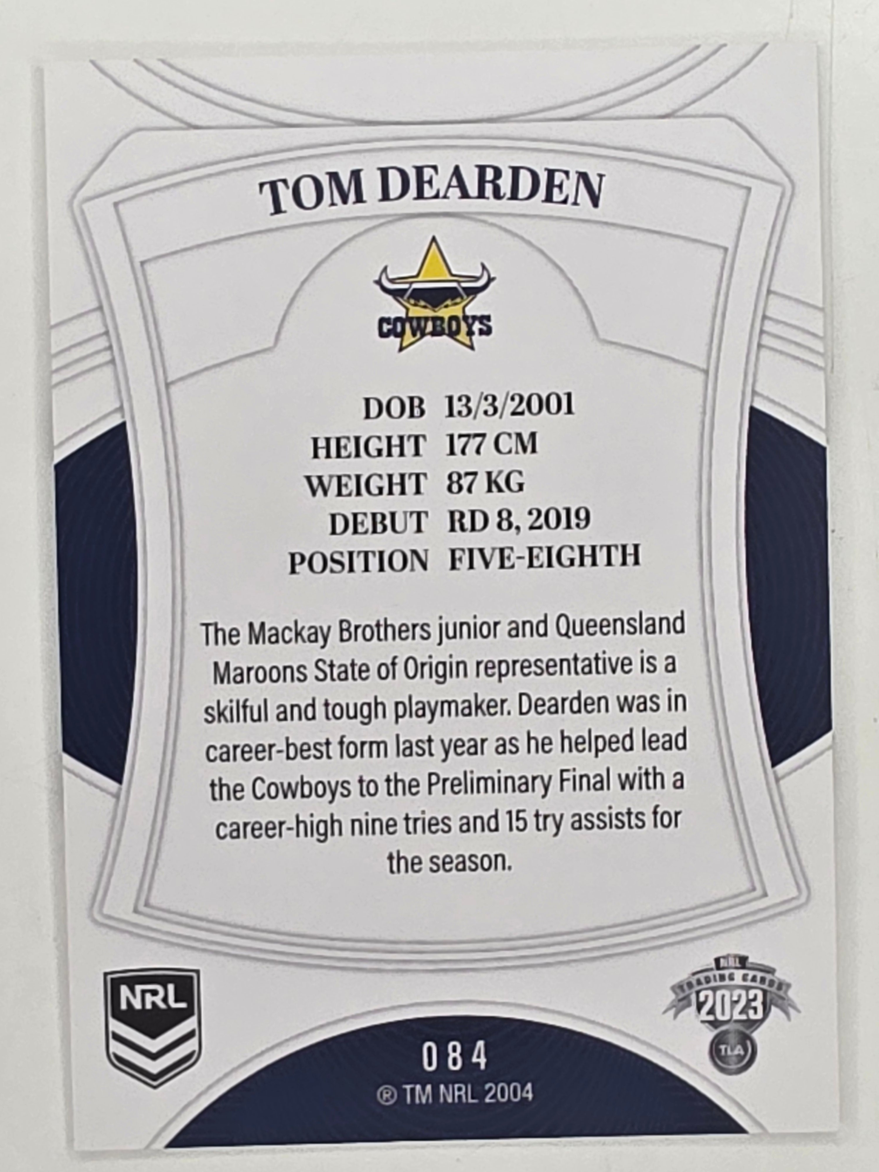 NRL 2023 Elite Base Card #084 Tom Dearden North Queensland Cowboys