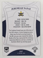 NRL 2023 Elite Base Card #087 Jeremiah Nanai North Queensland Cowboys