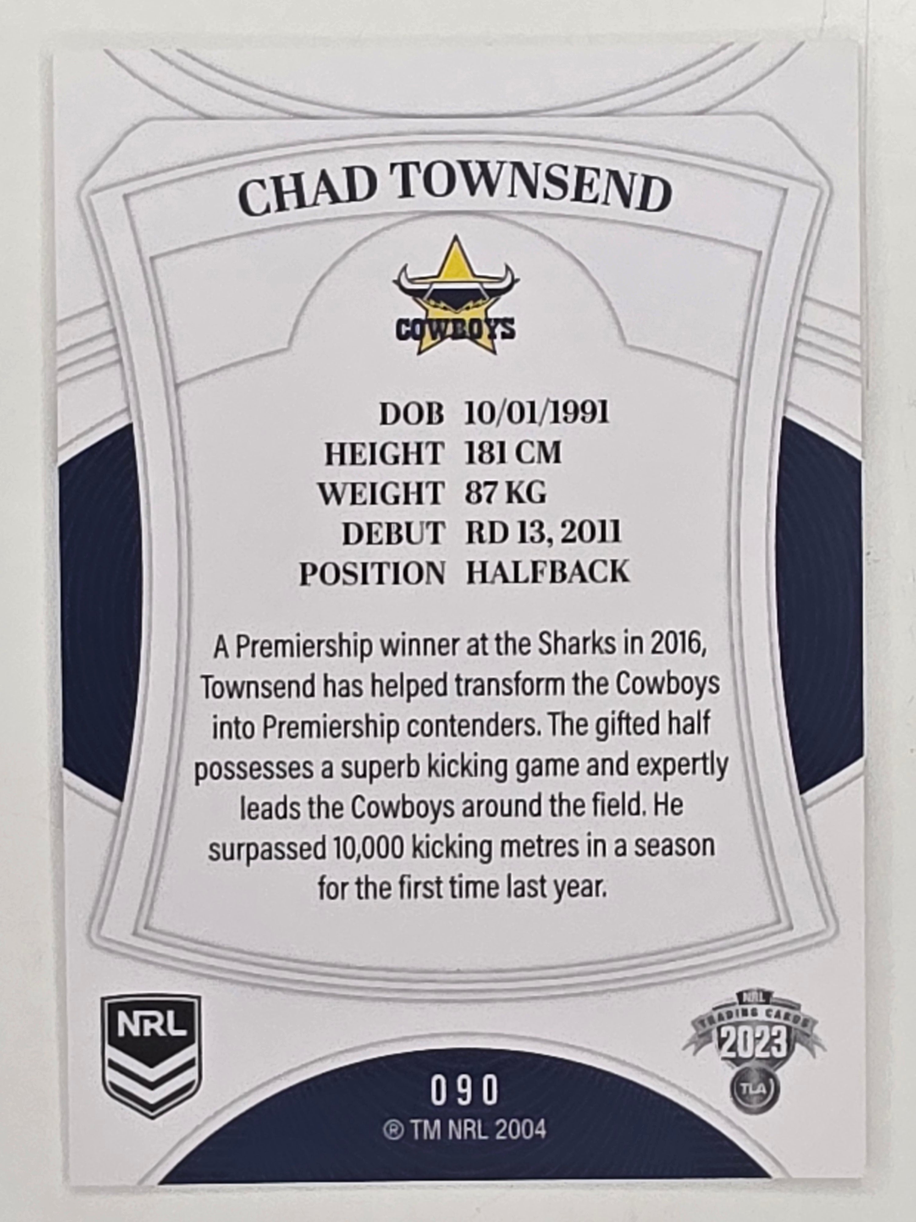 NRL 2023 Elite Base Card #090 Chad Townsend North Queensland Cowboys
