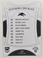 NRL 2023 Elite Base Card #100 Panthers Checklist Penrith Panthers