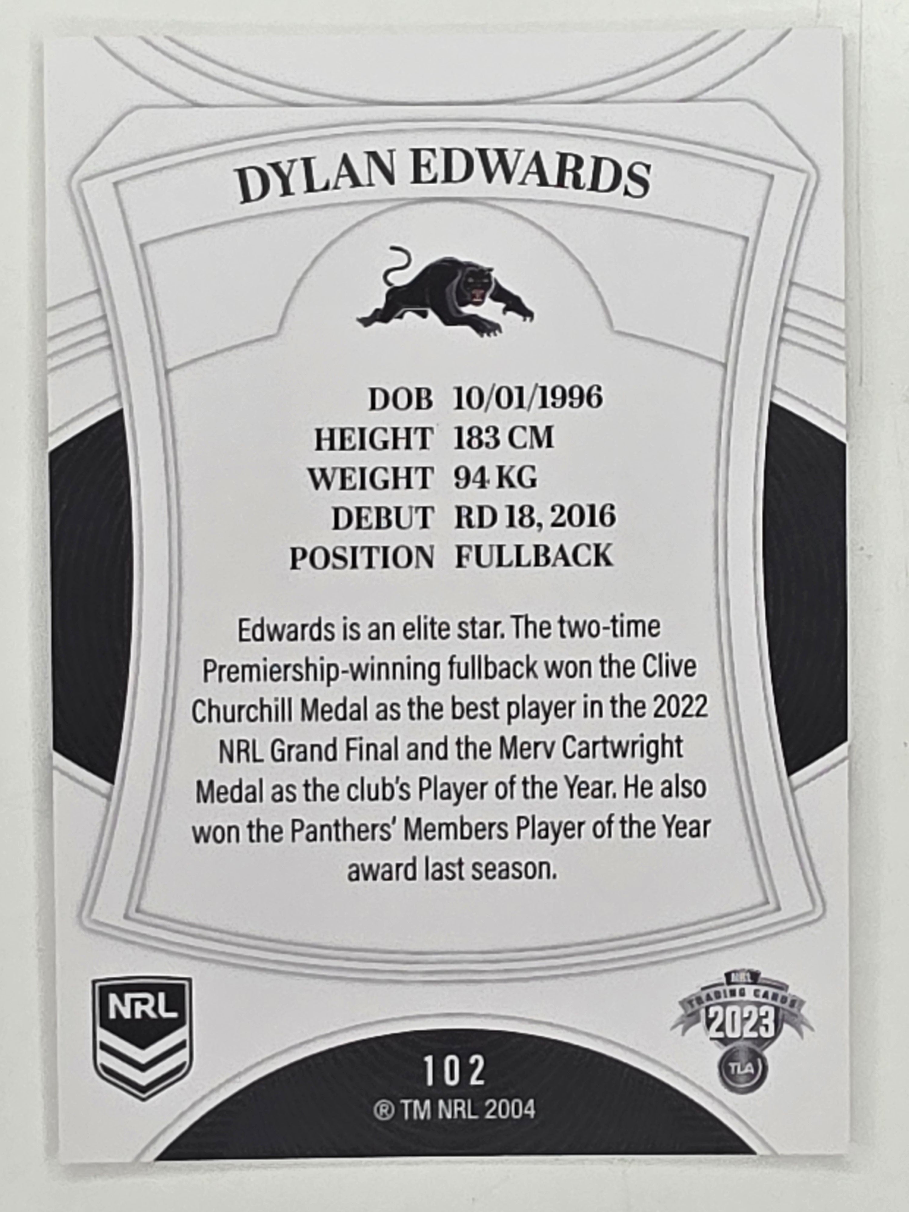 NRL 2023 Elite Base Card #102 Dylan Edwards Penrith Panthers