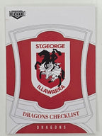 NRL 2023 Elite Base Card #118 Dragons Checklist St George Illawarra Dragons
